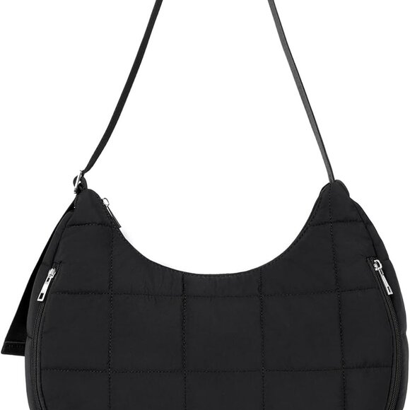 Luxury Quilted Puffer Shoulder Bag - Organized & Comfortable Design for Women - Picture 7 of 7